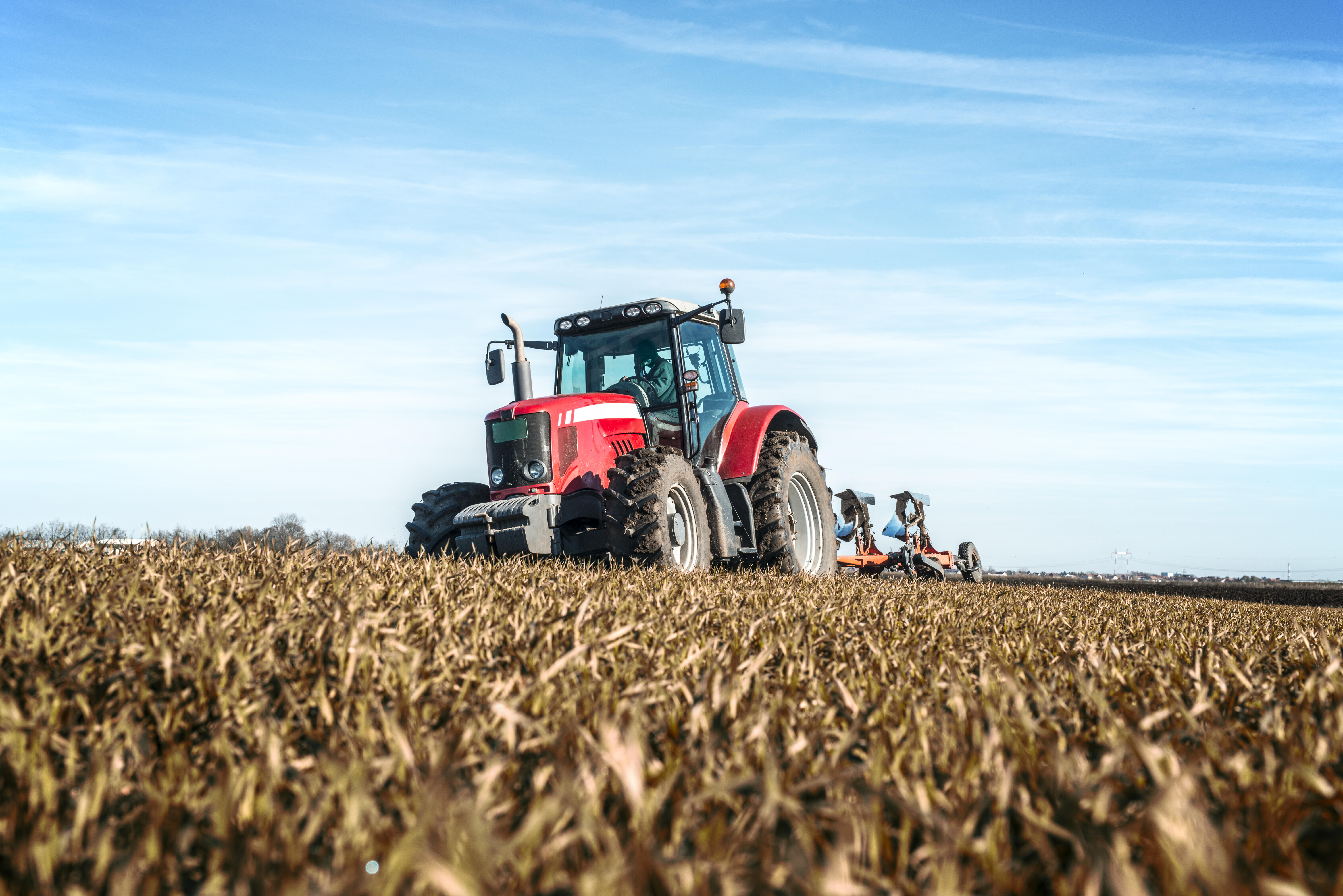 tracteur dans un champ de blé